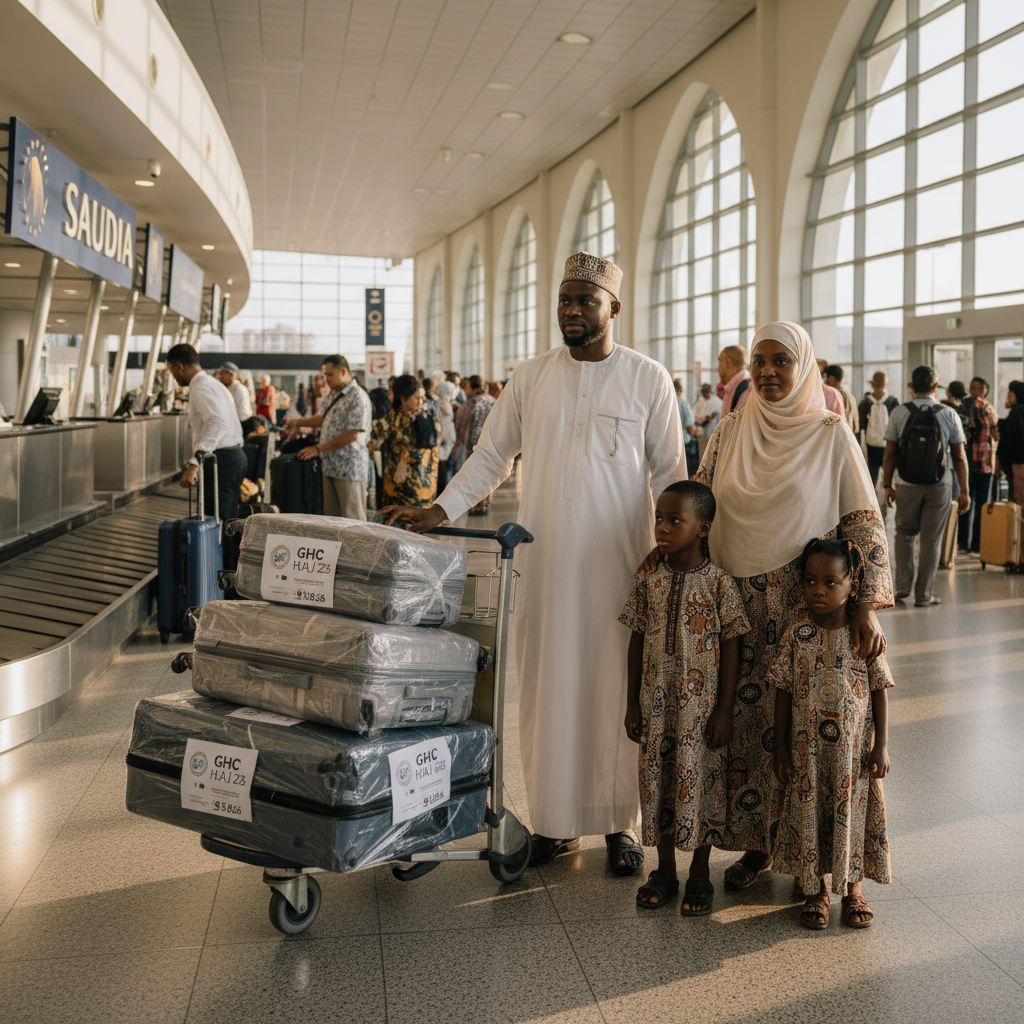 GHC Ghana Hajj 2026: Accra Pilgrim Quota, ACC → JED Direct or via LOS