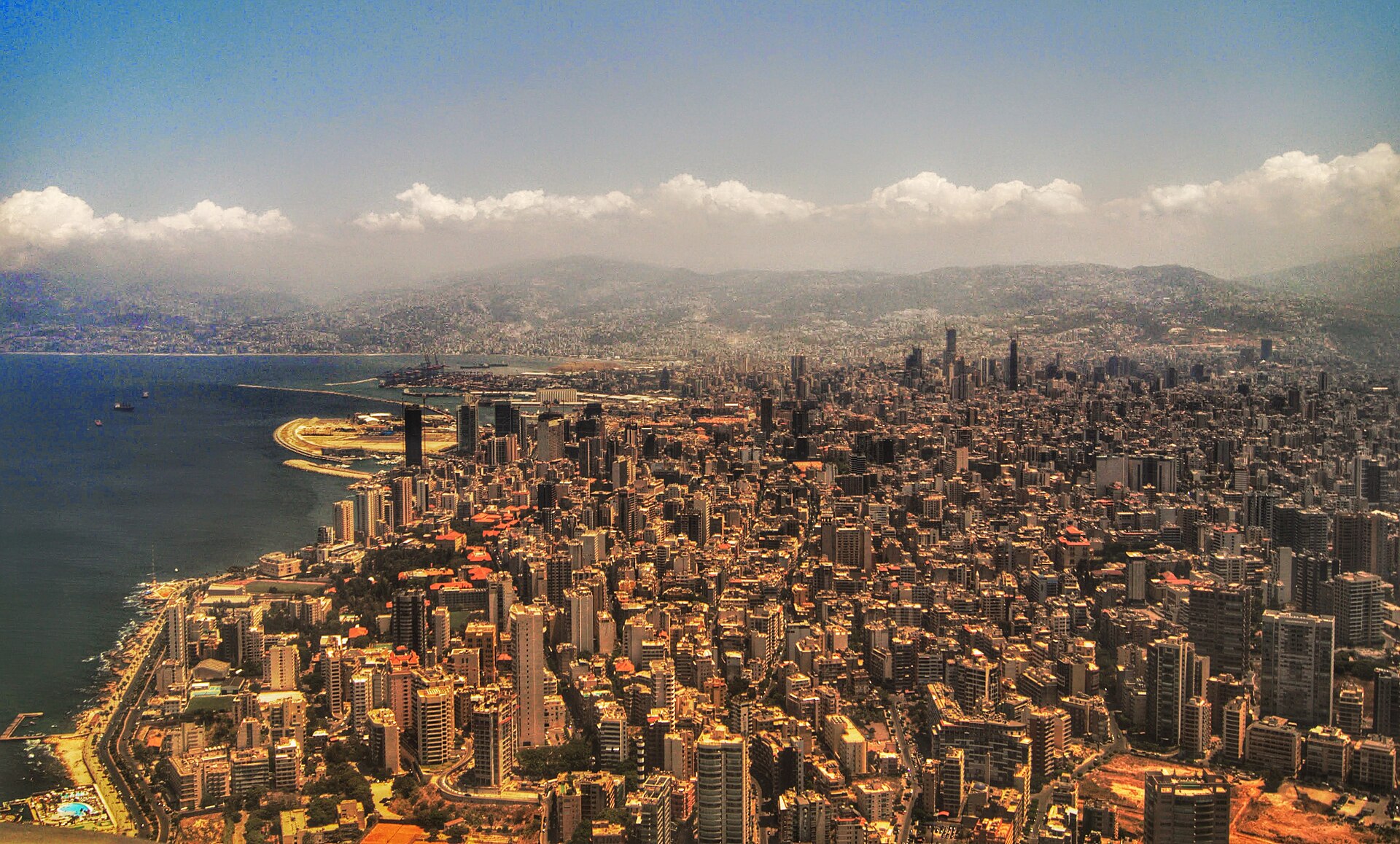 Beirut (BEY) — business corridor international hub airport, photo via Wikimedia Commons (Wikipedia summary)