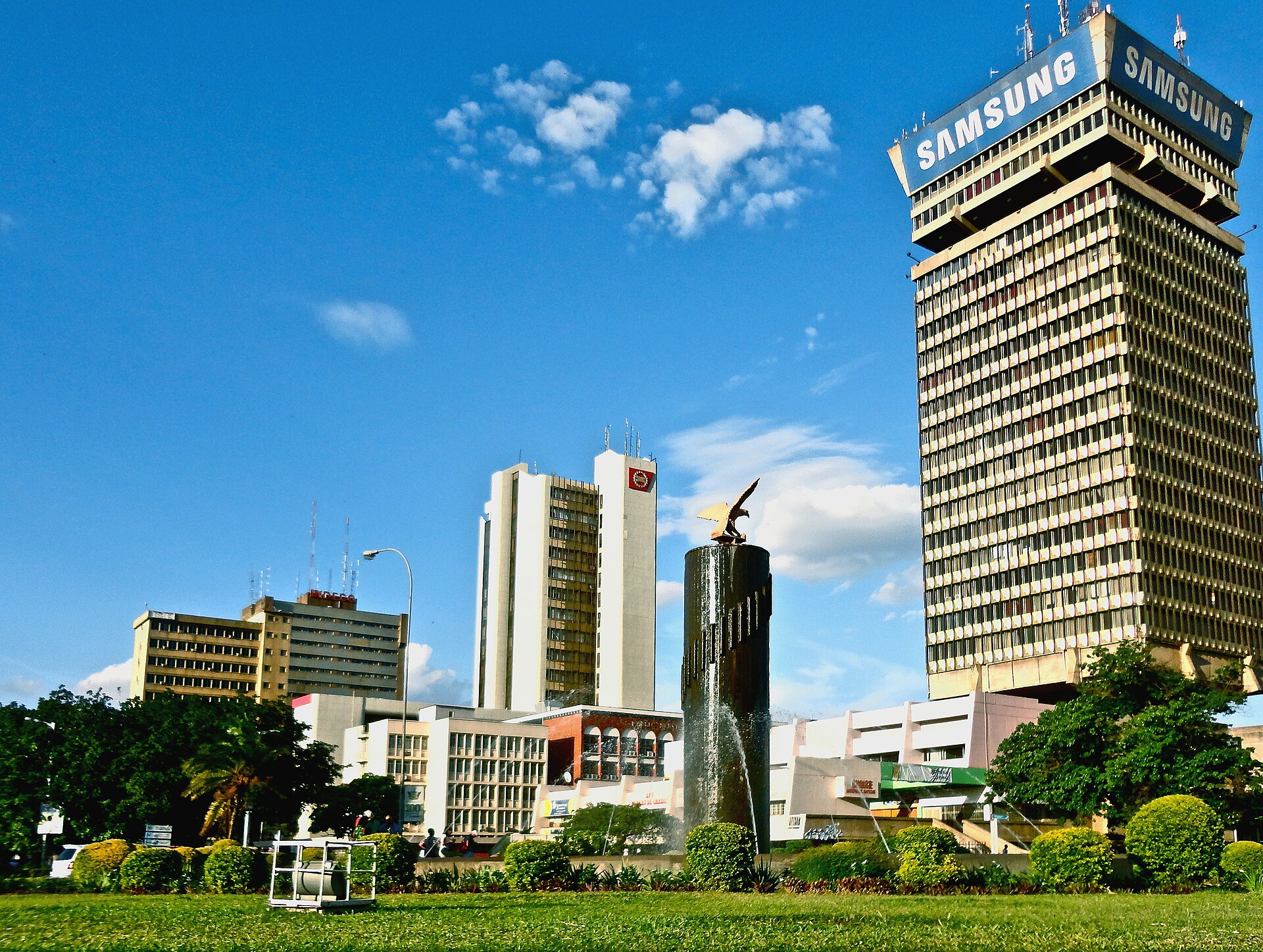 Lusaka (LUN) — international airport, photo via Wikimedia Commons (Wikipedia summary)
